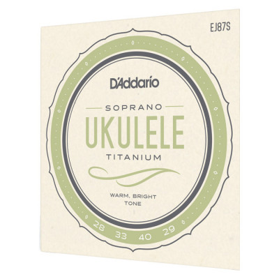 D'ADDARIO EJ87S TITANIUM UKULELE SOPRANO струни для укулеле сопрано
